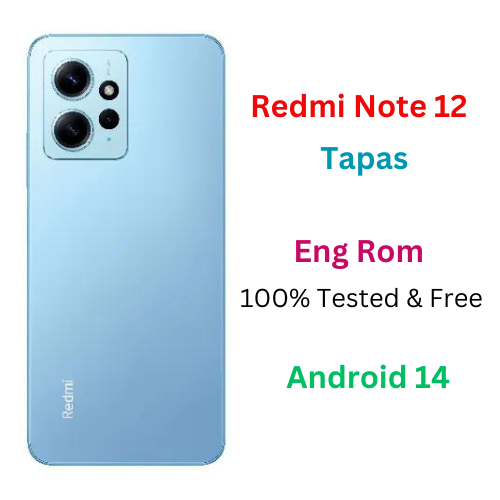 Redmi Note 12 Tapas Eng Rom